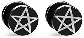 ANAZOZ Boucle d Oreille Homme Fantaisie Géométrique Shape Acier Inoxydable Unisex Punk Rock