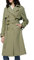 Orolay Long Trench Coat for Women with Belt Lightweight Double-Breasted Duster Trench Coat Slim Fit Green XL