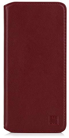 32nd Klassische Series 2.0 - Lederhülle Case Cover für Samsung Galaxy A41 (2020), Echtleder Hülle Entwurf gemacht Mit Kartensteckplatz, Magnetisch und Standfuß - Burgunder