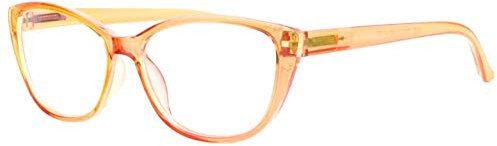 Lupenbrille, orange, transparent, Damen, Fashion Valy – Damen