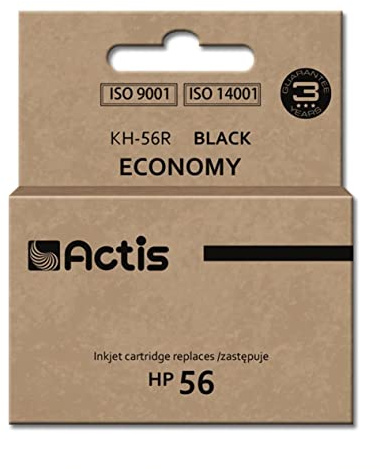 Actis KH-56R Black Tintenpatrone für HP Drucker (HP 56 C6656A Ersatz)