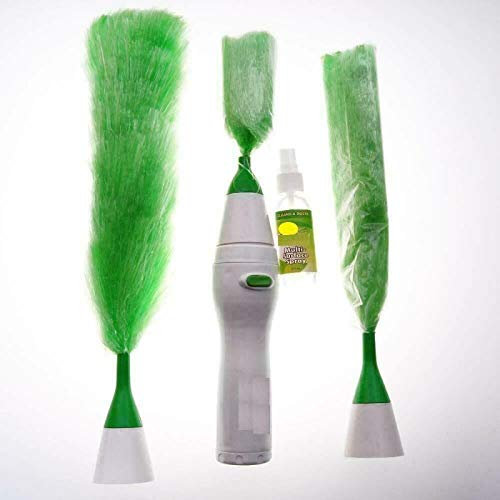 WYMGFD Plumeros para la limpieza creativa de mano, Sward Go Dust Pluma eléctrica Spin Home Duster eléctrico Plumero Microfibra Polvo cepillo