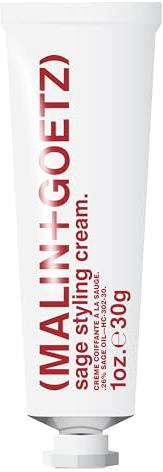 MALIN+GOETZ Sage Styling Cream | Flexible Hold Styling Cream for All Hair Types | Adds Shine, Definition + Volume | Tames Frizz + Flyaways | Nourishing Formula | Cruelty-Free (1 Fl Oz)