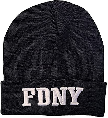 FDNY NYPD Beanies Offiziell lizenzierte Wintermützen für kaltes Wetter, Marineblau