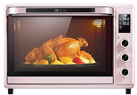 Forno elettrico, 42L Capacità di grande capacità di forno a forno multifunzionale Forno smalto automatico, display a temperatura in tempo reale, controllo preciso della temperatura, circolazione dell'