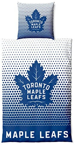 NHL Bettwäsche Set Toronto Maple Leafs Eishockey Bedding Set Bettbezug 200x135cm