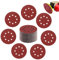HIUOUIH Lot de 100 Disque Poncage 125mm Papier Abrasif Ponceuse Excentrique 8 Trous Poncer Grain P120 Disque Abrasif pour Poncer, Polir, Dérouiller