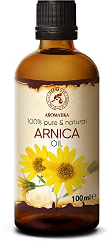 Arnika Öl 100ml - Natürliches - Trägeröl - Basisöl - Arnikaöl - Pflege für Gesicht - Nägel - Hände - Haare - Massage - Körperpflege