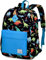 VASCHY Schulrucksack für Jungen und Mädchen, Kinderrucksack, Kinderrucksack, Kinderrucksack, Kinderrucksack, Kinderrucksack, Kinderrucksack, Tasche, Dinosaurier, blau, Dinosaure Bleu, Tagesrucksack