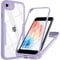 Hensinple Cover iPhone SE 2022 4.7 pollice, Custodia per iPhone SE 2022 iPhone 8 7 Antiurto 360 Gradi con Protezione Schermo Integrata Doppia Case Custodia per iPhone SE 2022/SE 2020/8/7 - Viola