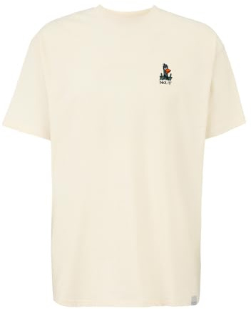 IRIEDAILY Herren T-Shirt What THE Duck Bio-Baumwolle Relaxed Fit L undyed