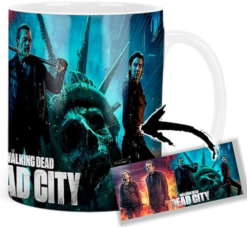 MasTazas The Walking Dead Dead City Jeffrey Dean Morgan Negan Lauren Cohan B Taza Ceramica Mug