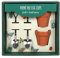 Classic Gardeners Egg Cups & Spoons - Plant Pot Egg Cups with Shovel Spoons - Set of 2