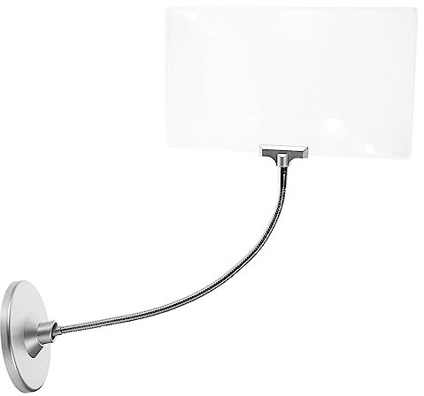 iplusmile Glass Stand and Flexible Tube Desktop Reading Magnifier for Crafts Sewing and Maintenance for Low Users and Detailed Work