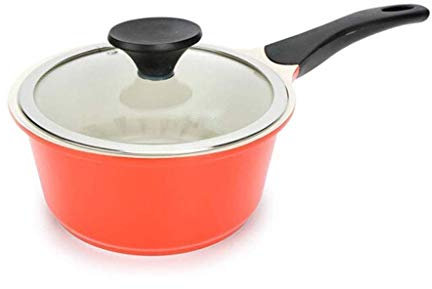 OQHAIR Cacerola, para Cocina electromagnética con Tapa Sartén con Tapa Cocina pequeña u Comedor de Acero Inoxidable u