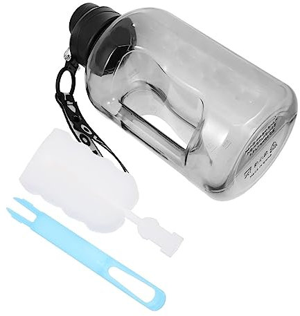 Bouteille Bouteille d'eau de sport Conteneur d'eau Bouteille d'eau de camping Bouteille d'eau de vélo Bouteille d'eau portable de remise en forme en plein air Bouteilles Eau ( Color : Black , Size : 1