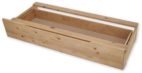 2x Bettkästen passend zum Bett RUSA - ideal für zusätzlichen Stauraum - Bettschubkästen aus massiver Fichte - 135 x 28 x 67 cm (B/H/T)