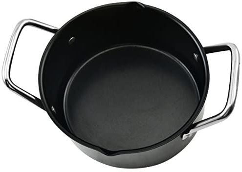 Zerodeko BBQ Stew Pot Flat Skillet Non Stick Cooking Utensils Camping Cookware Sauce Pan with Lid Household Pot Tagine Pot Stew Soup Pot Household Cookware Convenient Pots with Handles Mini