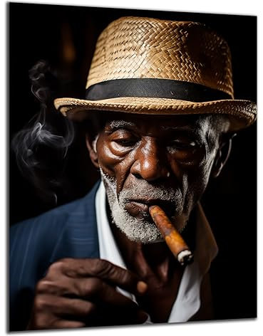 DARO Design - Wand-Bild 6mm HDF 30x20 cm Cuba Zigarre - Wand-Deko Bilder Wohnzimmer