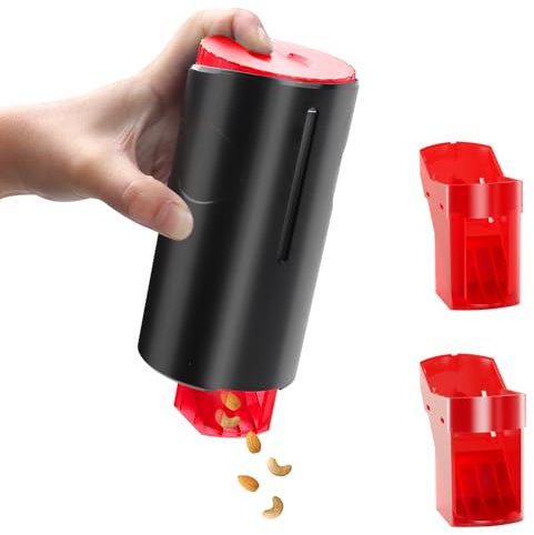 Richday Dispensador de caramelos de alto volumen, 2 tamaños de puertas de salida, dispensador de aperitivos, apto para goma de maní masticar chocolates