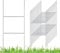 LATERN 12Pcs H Frame Yard Sign Stakes, 42CM x 18CM Heavy Duty Yard Sign Stands 9 Gauge Metal Wire Stakes for Advertising Board, Sign Holder, Yard Party, Custom Garage Sale Sign