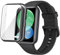 Hülle für Huawei Watch Fit 2 Schutzfolie Schutzhülle, Silicone TPU Displayschutz Case Cover, Anti-Kratz Anti-Staub Schutz Gehäuse für Huawei Watch Fit 2 (Black)