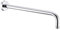 Shower Arm with Flange, Made of 304 Stainless Steel, 20 Inch Shower Head Extension Extender Pipe Arm, Wall-Mounted for Fixed Bathroom Shower Head (Chrome)