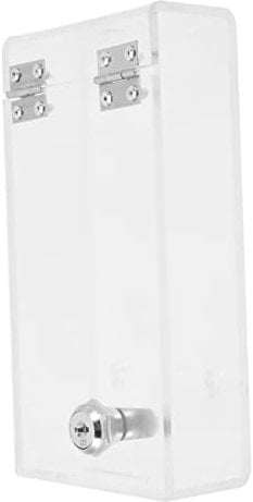 TOGEVAL Kasten Behälter für Telefonschlösser handy locker handy sperrbox Handy für Aufbewahrungsschrank mit Schloss praktischer Zeitkoffer Handy-Sicherheitsschloss Acryl Transparent