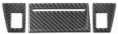 BYAMBD Autozubehör 3 Stücke Auto Aschenbecher & Mit Sitzheizung Carbon Look Aufkleber Trim Für 300 2005-2007