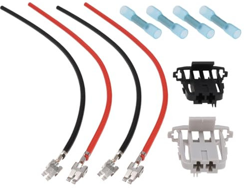 ECSiNG 1 Satz Reparatursatz für Autogebläse-Kabelbaumstecker Kompatibel mit Opel Corsa D Kompatibel mit FIAT Punto für Internen Gebläse-Vorwiderstand