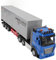 Semi-Camion télécommandé RC Semi-Transporteur RC Semi-Camion Jouet avec Portes Ouvrantes Porte-conteneur en Alliage Musique RC Semi Transporter Truck