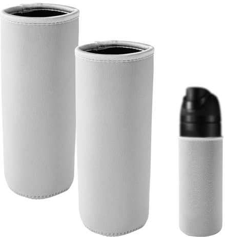 2pcs Water Bottle Sleeves for Owala FreeSip Plastic 25oz Replacement Accessories, Washable Neoprene Insulated Bottle Boot Cover Wrap Protector for Retaining Temperature & Avoiding Damage (Grey)