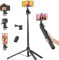 Jishane Selfie Stick & Phone Tripod, 70 Extra Long Phone Tripod Stand with Wireless Remote, Compatible with All Phones, Cameras