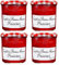 Confiture de Fraises 320g – Lot de 4 Pots – Recette Authentique – Fruits Cuits au Chaudron – Petit Déjeuner & Pâtisserie Maison