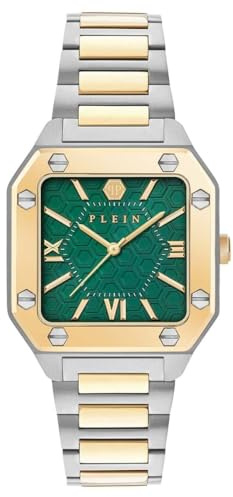 Philipp Plein Analoge Quarzuhr für Damen, Vollrand aus Edelstahl