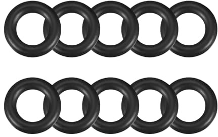 Mandouer 10 Stück Nitrilkautschuk O-Ringe, 11mm AD x 6mm ID x 2,5mm Breite | Metrische NBR Dichtungsringe, öl- und kraftstoffbeständig, für Auto, Hydraulik und Pumpen