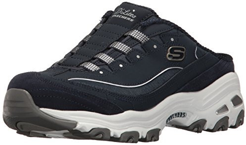 Skechers Zapatillas deportivas D'Lites sin cordones para mujer, azul (Azul marino/Blanco), 36.5 EU