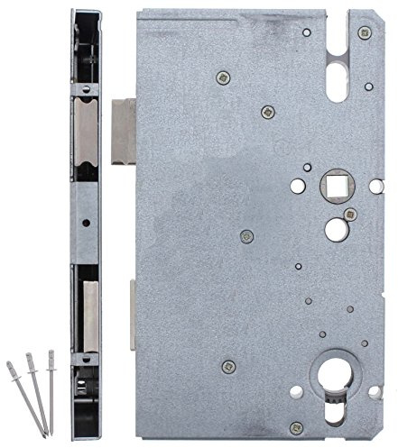KFV Reparaturschloss Hauptschloss + ToniTec Montageanleitung, Renovierungsschloss für Mehrfachverriegelung Schlosskasten 10mm Nuss, Dornmaß: 100 mm, Entfernung: 92 mm