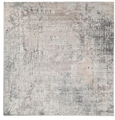RugVista Ritz, Tappeto, Tappeti moderni, 250 x cm, Quadrata, Pelo medio, Soggiorno, Sala da pranzo, Camera letto, Cucina, Lavabile solo a secco, oeko_tex_100, Chiaro Grigio