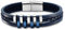 LOTUS STYLE Edelstahl Armband LS1838-2/2 Herren Schmuck Silber blau D2JLS1838-2-2 EIN schönes Geschenk zu Weihnachten, Geburtstag, Valentinstag für den Mann