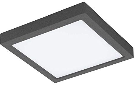 EGLO connect LED Außen-Deckenlampe Argolis-C Smart | Home Außenleuchte für Wand und Decke, Deckenleuchte aus Alu und Kunststoff, Anthrazit, weiß, dimmbar, warmweiß-kaltweiß, IP44