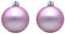 DARO DEKO Weihnachts-Kugel XXL Ø 20cm - 2 Stück rosa matt