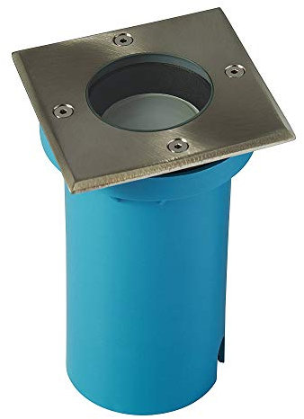 LED Bodeneinbaustrahler 7 Watt neutralweiß IP65 Edelstahl eckig trittfest - GU10 230V für Garten Terrasse im Außenbereich - Gartenstrahler Bodenstrahler Wegbeleuchtung Bodenleuchte