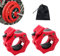 Barbell Clamps Olympic Bar Collars 2 Inch Quick Release Barbell Lock Clamp Locking Standard Bar Weight Plates Collar Clips for Workout Weightlifting Fitness Training Bodybuilding-Red