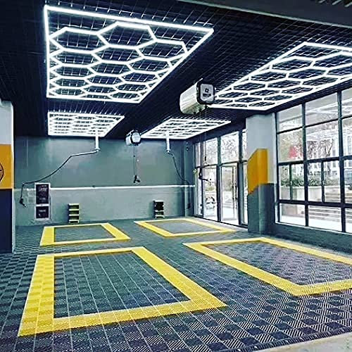 Plafonnier LED nid d'abeilles, design, pour atelier, garage automobile, station de nettoyage, bureau, réparateur de pneus, atelier polissage auto