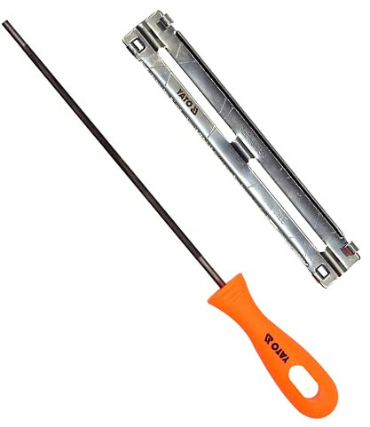 YATO Kettensägenfeile für 0,325 Ketten | Feile für Kettensägen Schärfen der Sägeblatt, Kettensägenschärfgerät