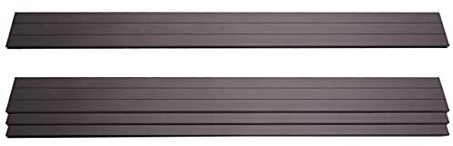 Mendler 4er Set Latten für WPC-Sichtschutz Sarthe, Bretter Windschutz, ca. 1qm - 180cm, anthrazit