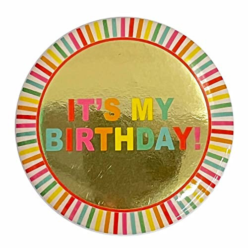 Amscan 9912104 - It's My Birthday! Geburtstags-Anstecker, 6 cm
