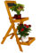 Lifetime Garden Blumenleiter aus Holz, Blumentreppe für Blumen und Kräuter, Pflanzenständer klappbar, Garten, Terrasse, Balkon, Indoor und Outdoor