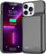 NEWDERY Battery Case for iPhone 13 Pro & iPhone 13, 4800mAh Slim Portable Protective Charging Cover, Rechargeable Extended Power Charger Case for iPhone 13 Pro & iPhone 13 (6.1 inch) Black